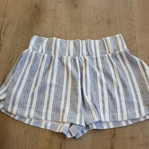 Roxy Drop a Wave Light Blue Striped Shorts NWT XL